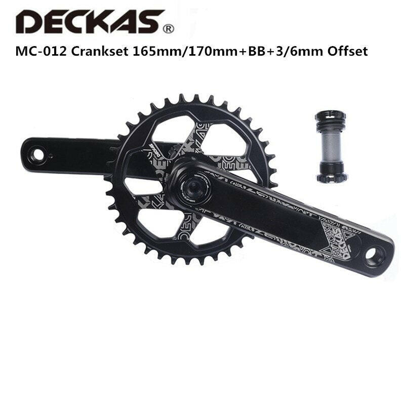 Deckas Direct GXP Crankset 170mm With BB BSA Adapter GXP 3mm 6mm Offset Chainring Direct For Sram MTB Moutain Bike Bicycle-WAYBIKER