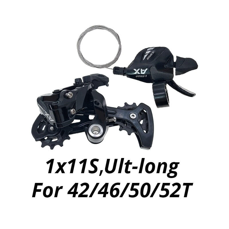 LTWOO AX 1x11 Speed Groupset Shift Lever and Rear Derailleur Long Cage for MTB 42 46T 50T 52T 11v Switch Compatible SHIMANO Sram-WAYBIKER