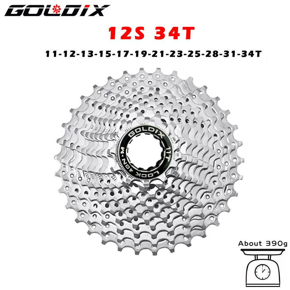 GOLDIX Road Bike 8 9 10 11 Speed Velocidade 11-25T/28T/32T/34T/36T Bicycle Cassette Freewheel MTB Sprocket for SHIMANO SRAM-WAYBIKER