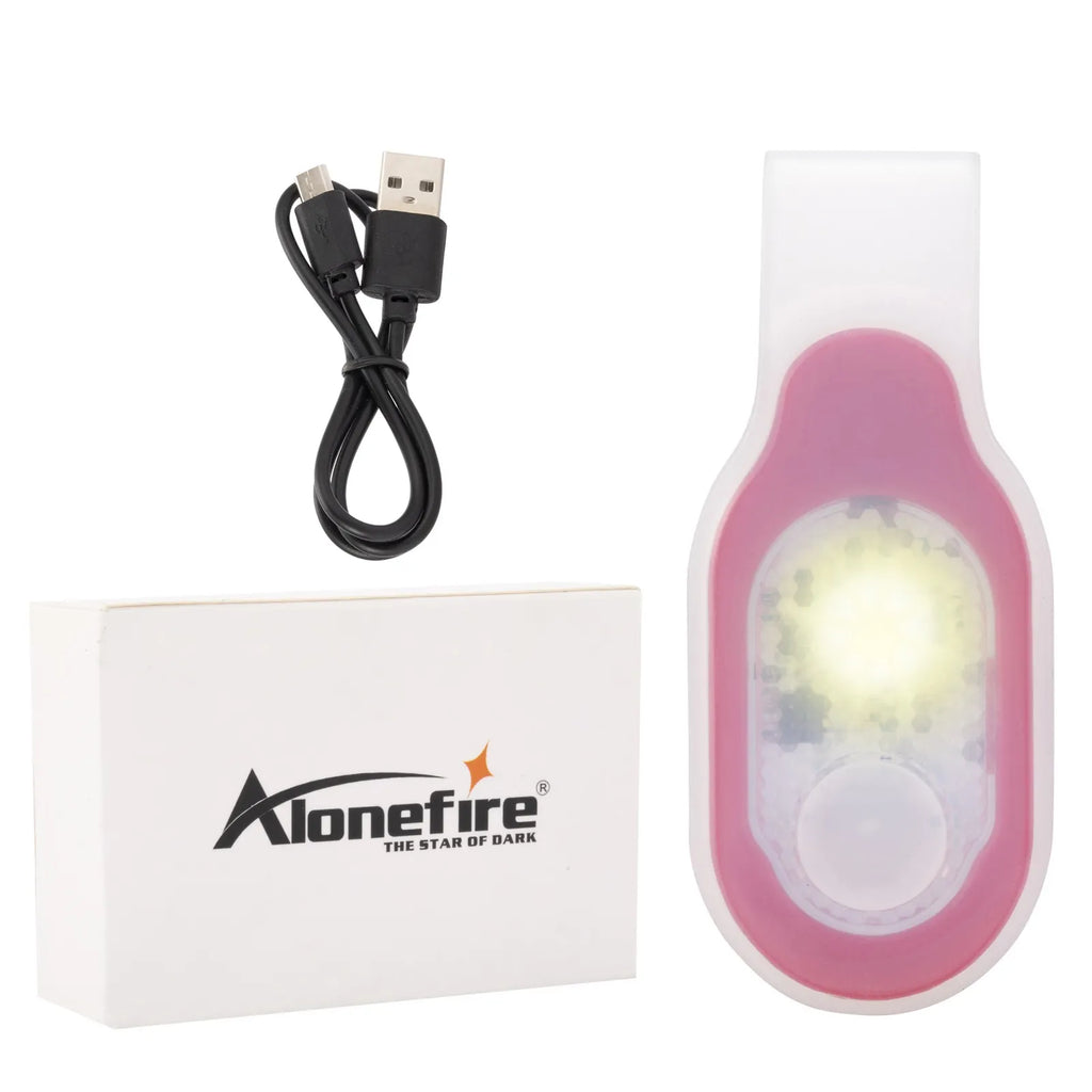 USB Charging Safety Soft Silicone Running Outdoor Work Child Lamp Strap Hiking Dog Camping Doctor Nurse Check White Warm Light-WAYBIKER