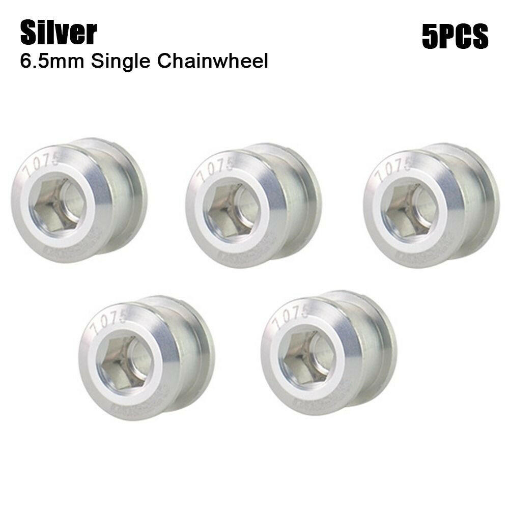 5Pcs MTB Bicycle Single/Double Chainwheel Screws Cycling Chainring Wheel Bolt Alloy 7075 6.5mm/8.5mm Road Bike Disc Screws-WAYBIKER