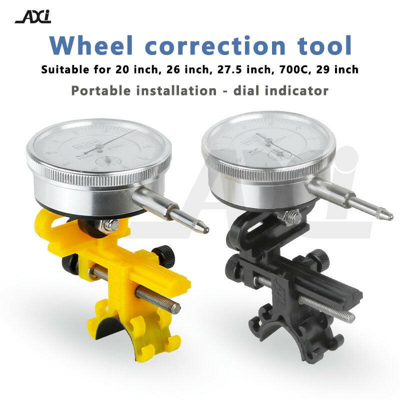 AXI Bicycle wheel set calibration tool Simple adjustment tool Dial indicator trimming tool for 20 26 27.5 700c 29 inch wheel set