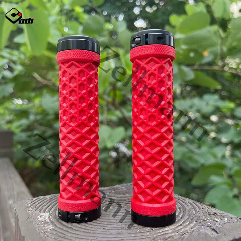 ODI Mtb Grips Silicone Bicycle Handlebar Grips Lock Ring Mountain Bike Grip Anti-vibration Anti-skid Bike Handle Bicycle Part-WAYBIKER