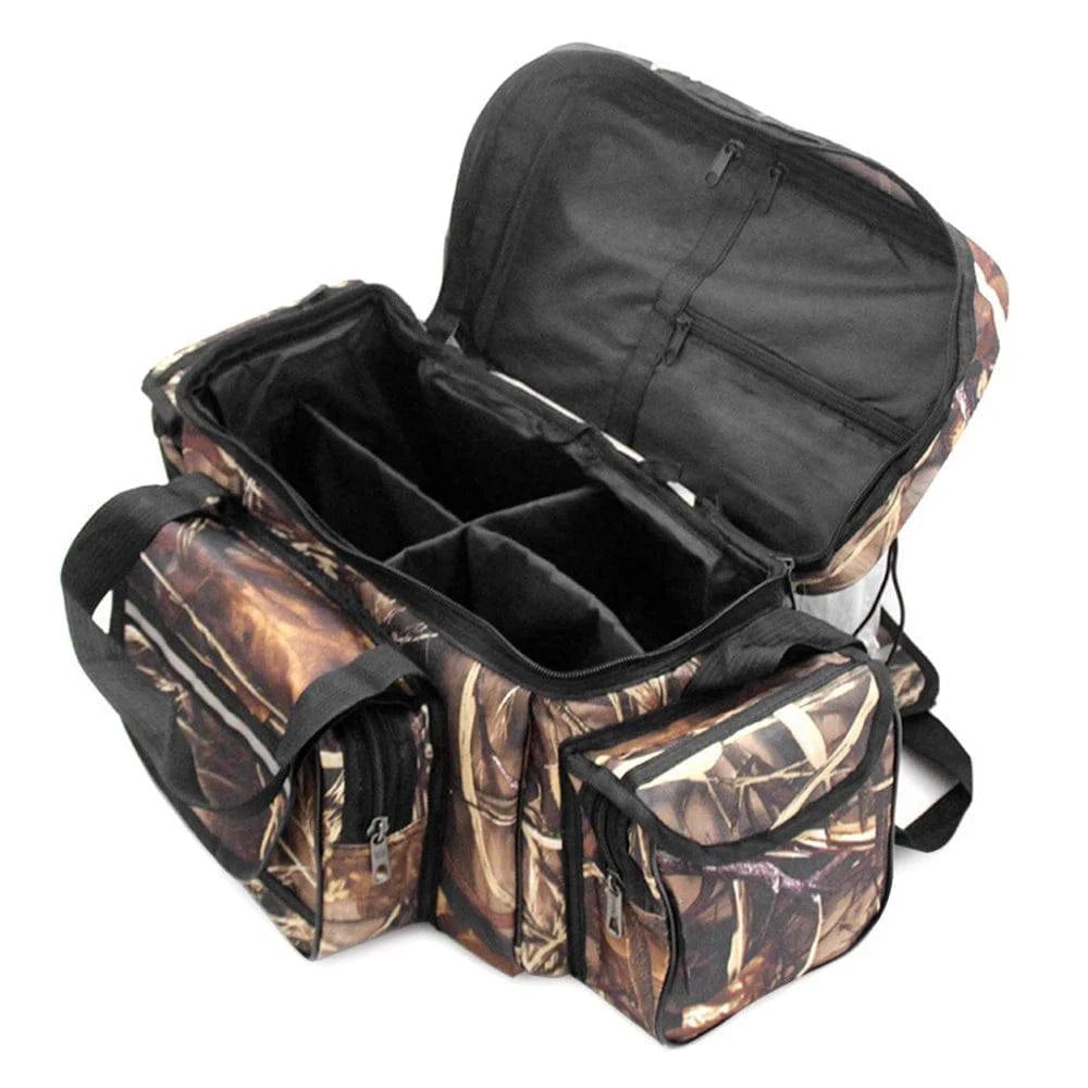 Large Capacity Fishing Tackle Bag Waterproof Fishing Tackle Storage Bag Case Outdoor Travel Hunting Shoulder Bag Pack-WAYBIKER