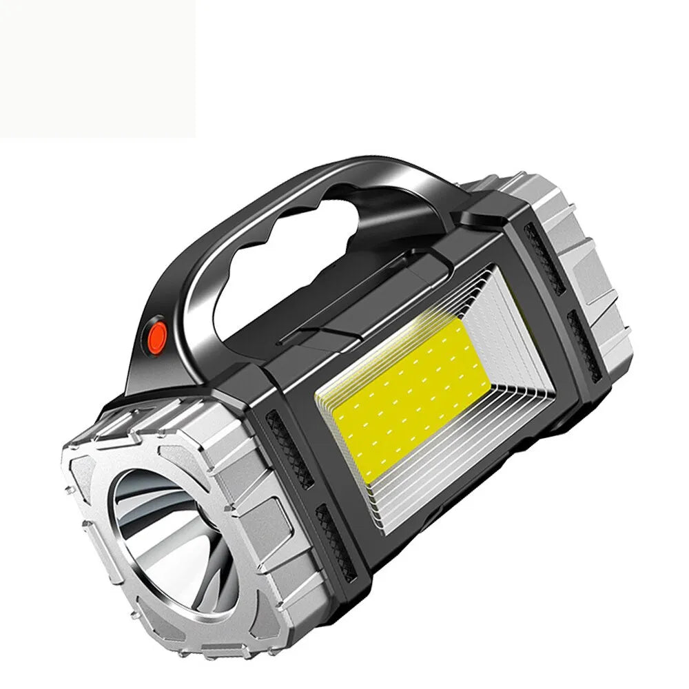 High Power Rechargeable LED Flashlight Multifunctional Portable Light with Side Light Waterproof Multiple Lighting Modes-WAYBIKER