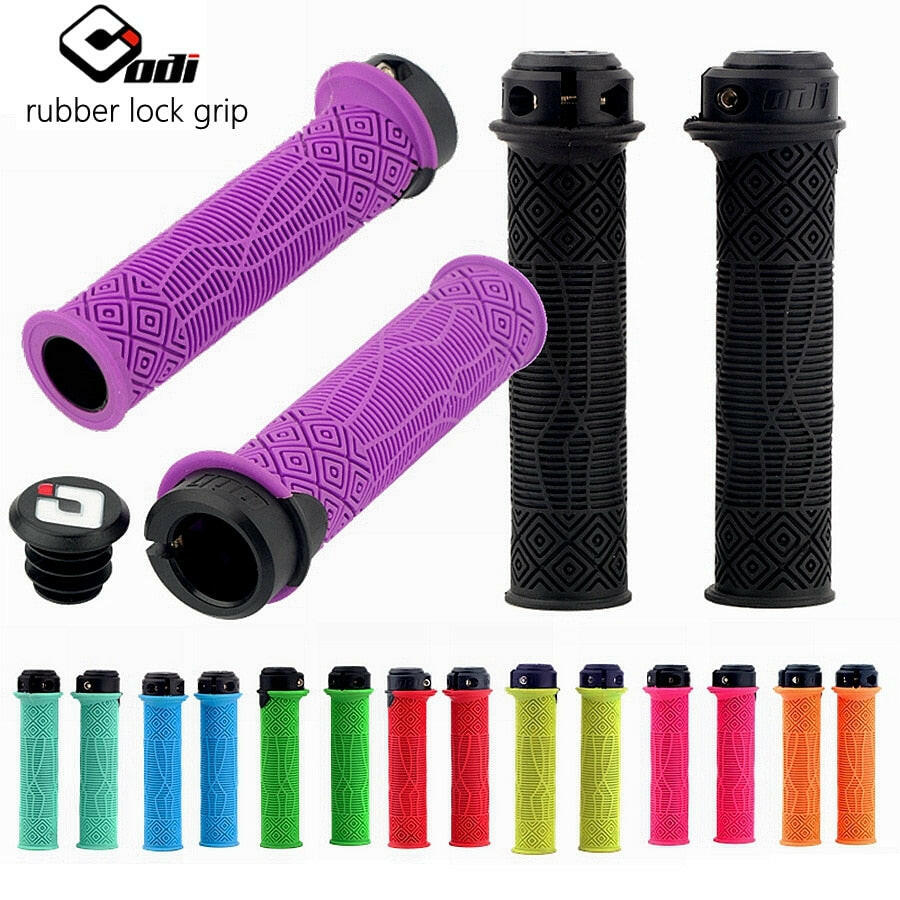 ODI MTB Bicycle Grip Lock 22.2mm Rubber Handlebar Grips Soft Antislip End Fit Fold BMX XC Balance Bicycle grip Bike Accessories-WAYBIKER