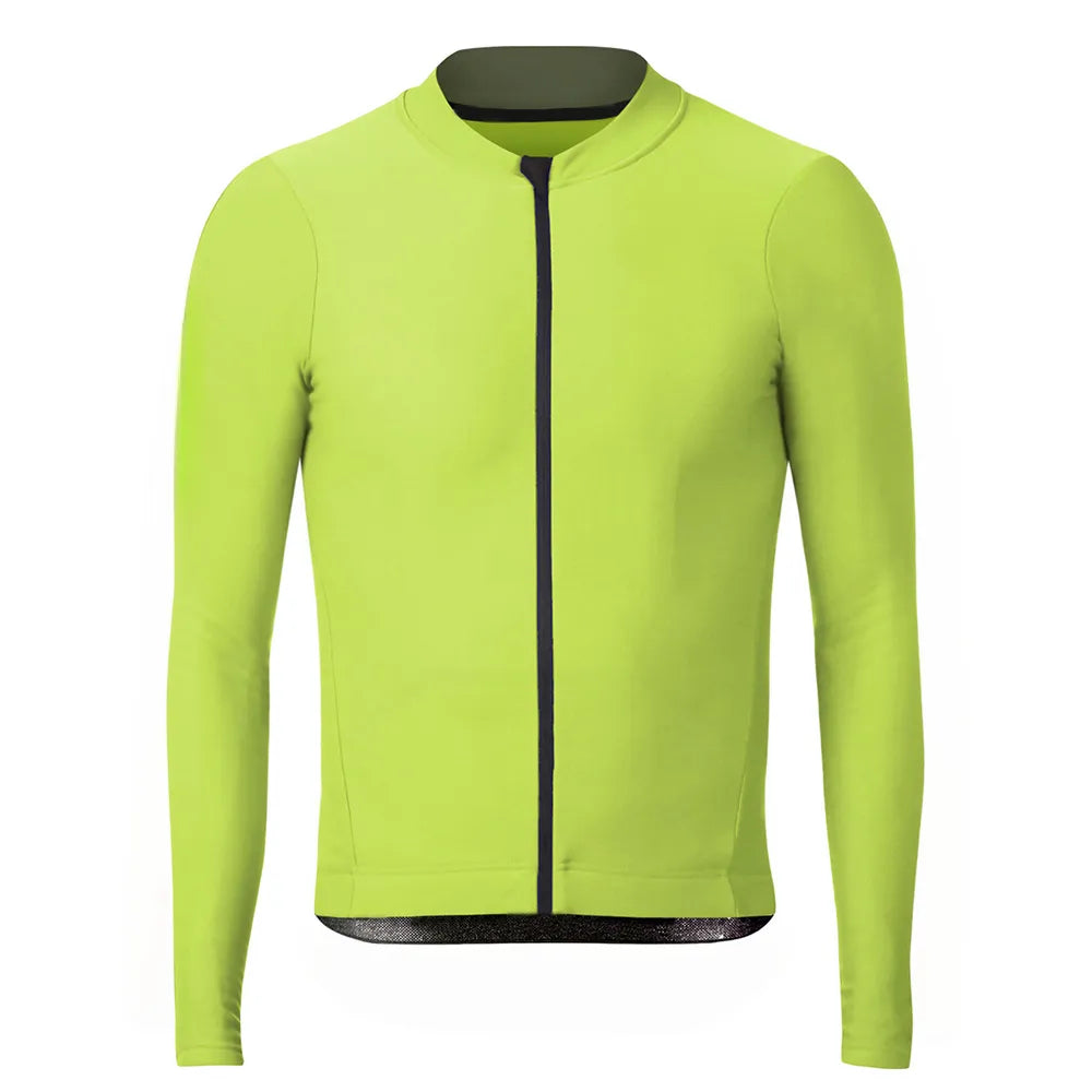 Men's Spring/Autumn Long Sleeve Breathable Cycling Jersey Shirt Road Mtb Wear Bike Uniform Outdoor-WAYBIKER