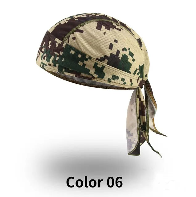 Summer Breathable Cycling Headband Men Headscarf Cap Sport UV Protection Printed Camouflage Women Fishing Hood Hiking Headband-WAYBIKER