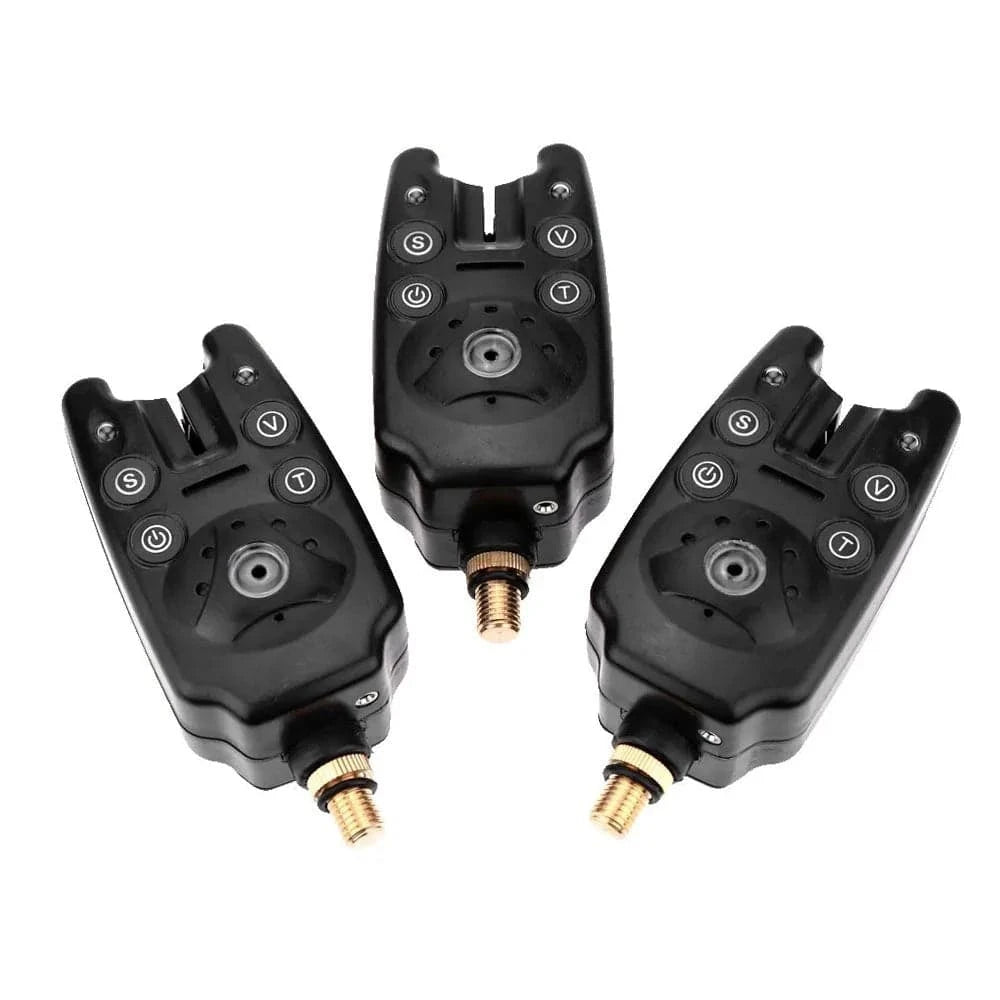 Fishing Bite Alarms Set Digital Fishing Alarm Kit LED Alarm Indicator Alert Bell Fishing Swinger Fishing Alarm Fishing Tackle-WAYBIKER