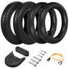 10 X 2.0 Inch Inflatable Inner Tube Outer Tire Wheel Set with Mudguard Spacer Kickstand Spacer Replacement for Xiaomi M365