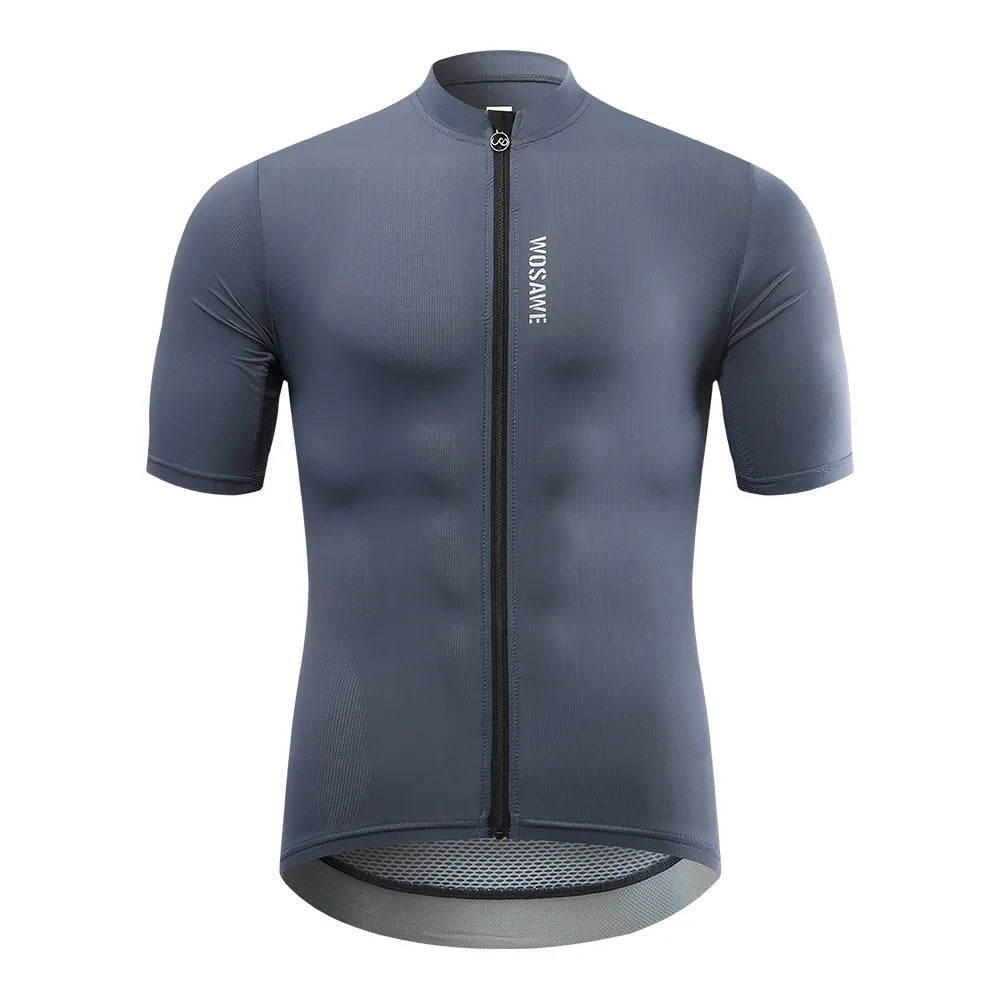 WOSAWE Men Cycling Jersey Cycling Clothing Quick Dry Summer Bicycle Short Sleeves MTB Mallot Ciclismo Enduro Shirts Bike Clothes-WAYBIKER