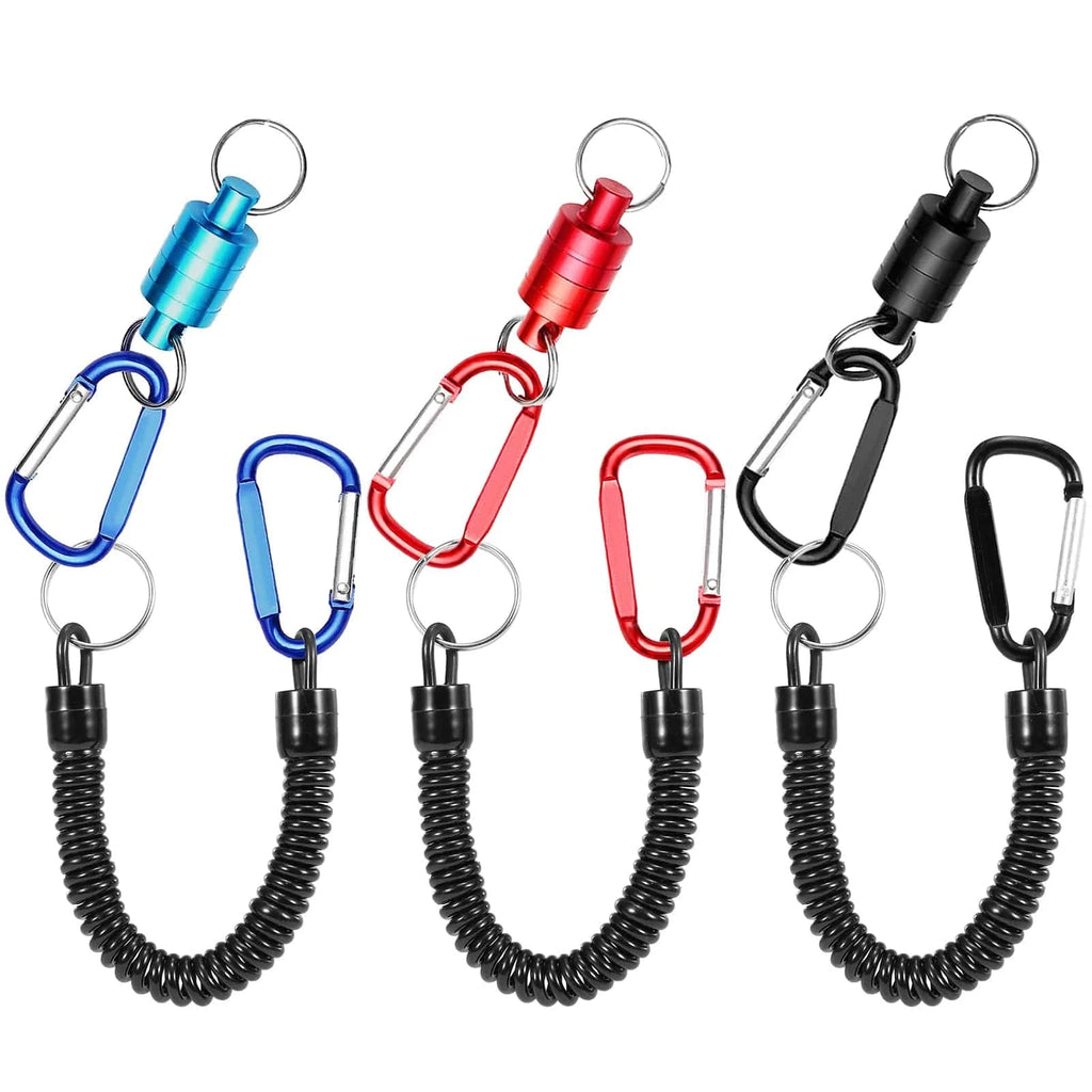 3pcs Fly Fishing Magnetic Net Release Holder Fishing Lanyard Magnetic Keeper Magnet Clip Landing Net Connector-WAYBIKER