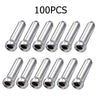 100pcs Bicycle Brake Shifter Cable Tips Aluminum Brake Line Derailleur Shift Inner Wire End Caps Tips Crimps MTB Bike Accessorie-WAYBIKER