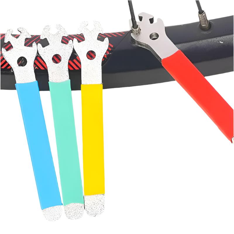 Bike Spoke Wrench Rim Adjustment Tool Tensioner Correction Full Steel Bicycle Spoke Nipple Tool Spanner Kit-WAYBIKER
