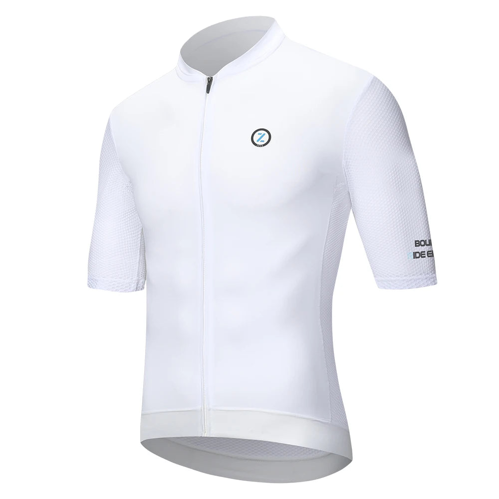 ZRSE Men's Cycling Jersey with Long Sleeve UPF 50+ Anti-UV Slim Fit Breathable Cycling Maillot Quick Dry MTB Road Cycling Shirt