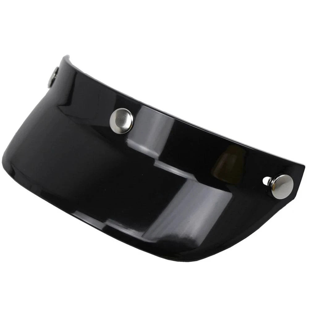 Universal 3 Snap-Button Visor Flip Up Wind Shield for Open Face Motorcycle Helmet Equipment Accessories-WAYBIKER