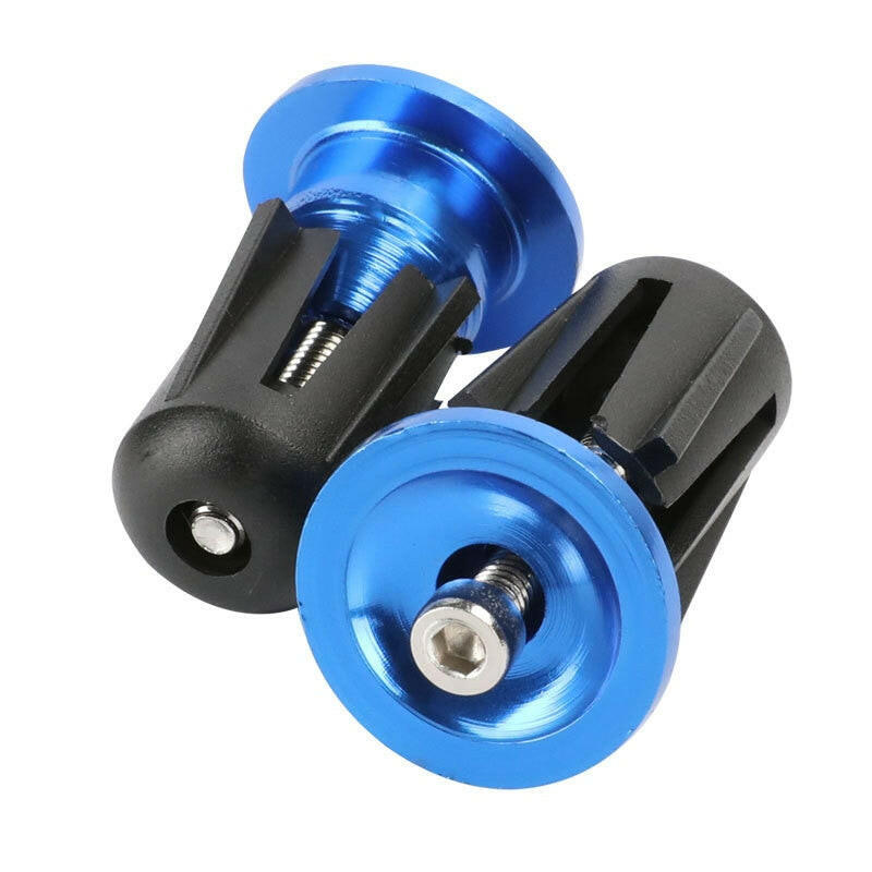 1 Pair Bicycle Handle Bar Cap End Plugs Aluminum Handlebar Stopper 6 Colors Handlebar Cap Plugs Bicycle Accessories-WAYBIKER