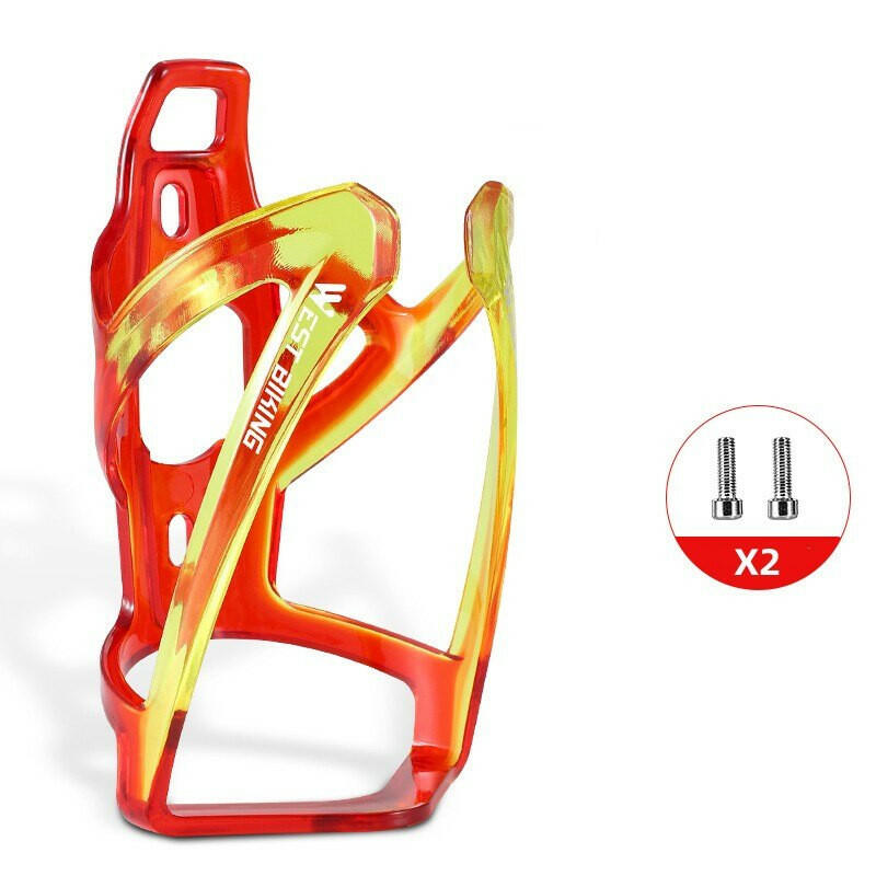 Bicycle water bottle cage multi-color gradient road mountain bike water bottle cage cycling water cup holder bike accessories-WAYBIKER