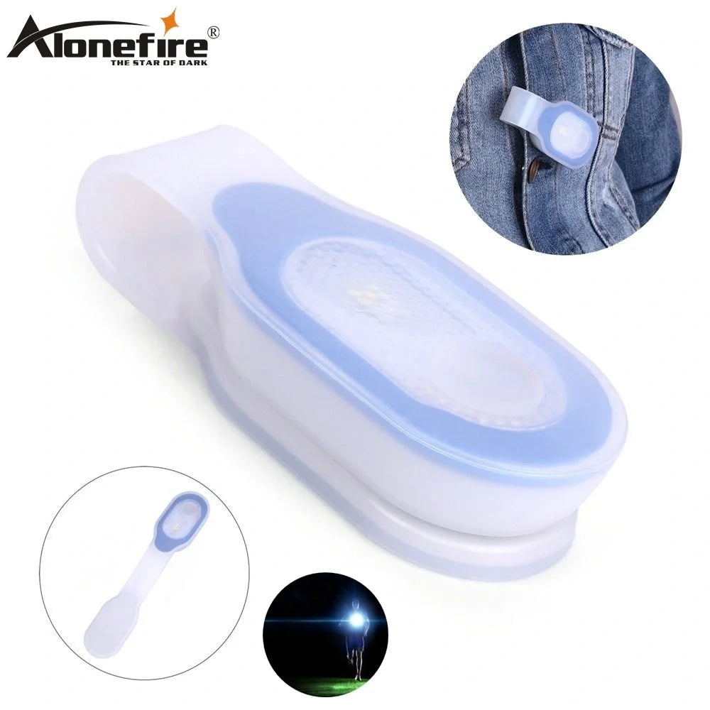 Mini Emergency Light Clip Safety Soft Silicone Running Outdoor Child lamp Strap Hiking Walk Dog Camping Doctor Nurse Work Light-WAYBIKER