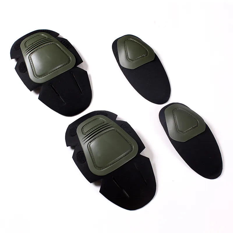 CSMilitary Tactical g2 g3 Frog Suit Knee Pads & Elbow Support Paintball Airsoft Kneepad Interpolated Leg Protection for Training-WAYBIKER