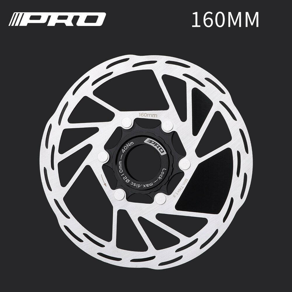 IIIPRO Bicycle Hydraulic Disc Brake Rotor 140/160/180/203mm Center Lock Rotor Mountain Bike Brake Rotor With Lock Ring-WAYBIKER