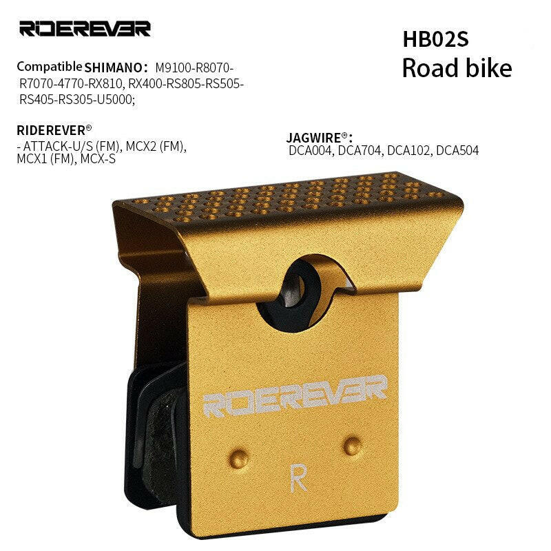 RIDEREVER MTB Bicycle Brake Pads Metal Road Bike Dustproof Heat Dissipation Cooling Brake Pad for SHIMANO XTR DEORE XT ULTEGRA-WAYBIKER