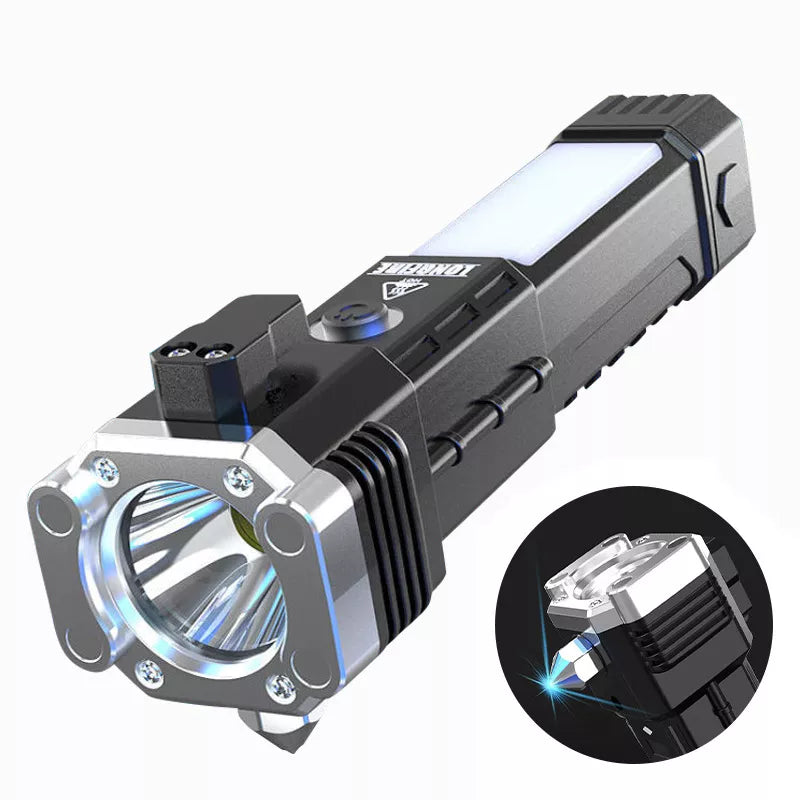 Multifunctional Outdoor Auto Repair Work Light Charging Treasure Emergency Broken Window Escape Car Glare Flashlight-WAYBIKER