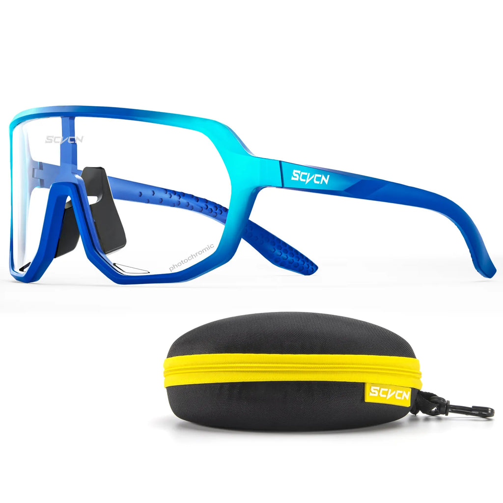 Photochromic Glasses Cycling Sunglasses for Women Sports Running MTB Biking Eyewear Men Road Mountain Bike Bicycle Goggles-WAYBIKER