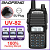 Baofeng Real 8W Portable Radio Walkie Talkie UV-82 Dual PTT Two-way Radio Vhf Uhf Amateur Radio Receiver UV82 Better than UV5R