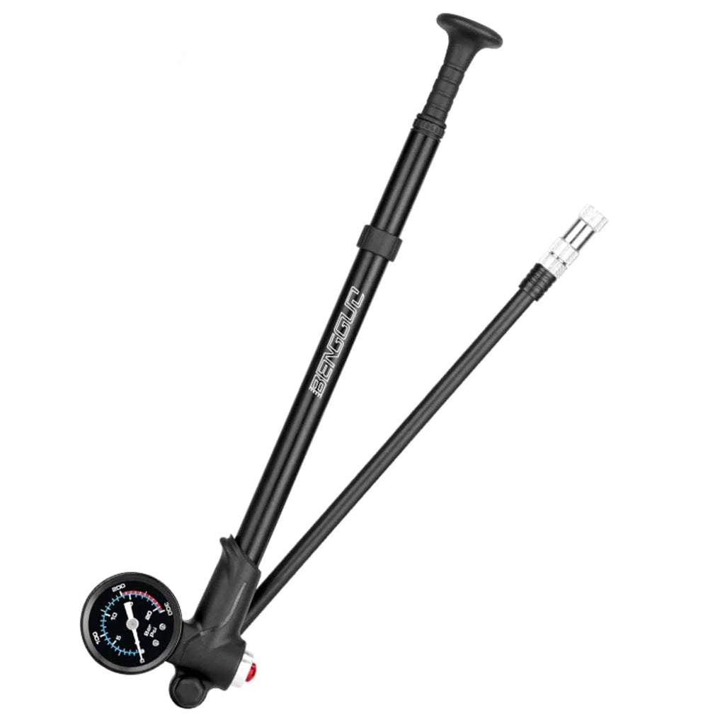 Bike Shock Pump with Pressure Gauge 300PSI High Pressure Bike Tire Inflator Air Pump for Bicycle Fork and Rear Suspension-WAYBIKER
