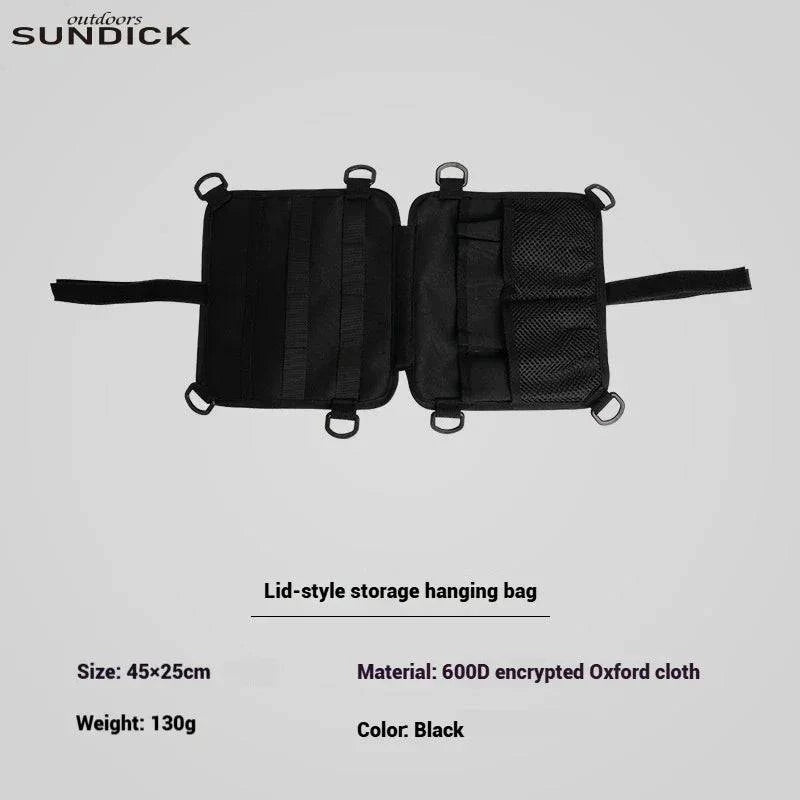 SUNDICK Outdoor Camping Storage Bag Hanging Storage Bag Side Storage Bag Oxford Cloth Thickened Multi Card Slot-WAYBIKER
