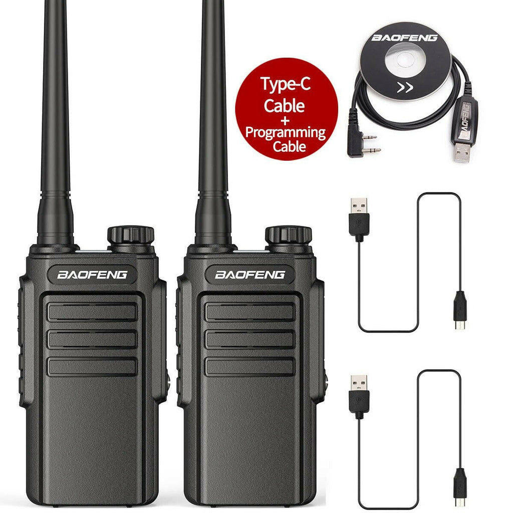 1/2Pcs Baofeng WP31 Waterproof Walkie Talkie Long Range Two-way Radio BF-888S UHF 400-470MHz 16CH VOX with Type-C Charging Cable-WAYBIKER