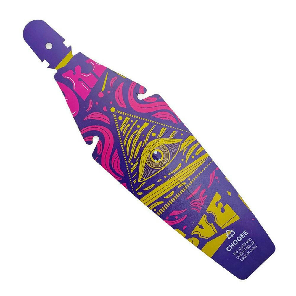 Bike Saddle Fender Fixed Gear Bicycle Part Rear Mudguard Printed Pattern Mud Guard Wings Cycling Accessories Plastic Ass Savers-WAYBIKER