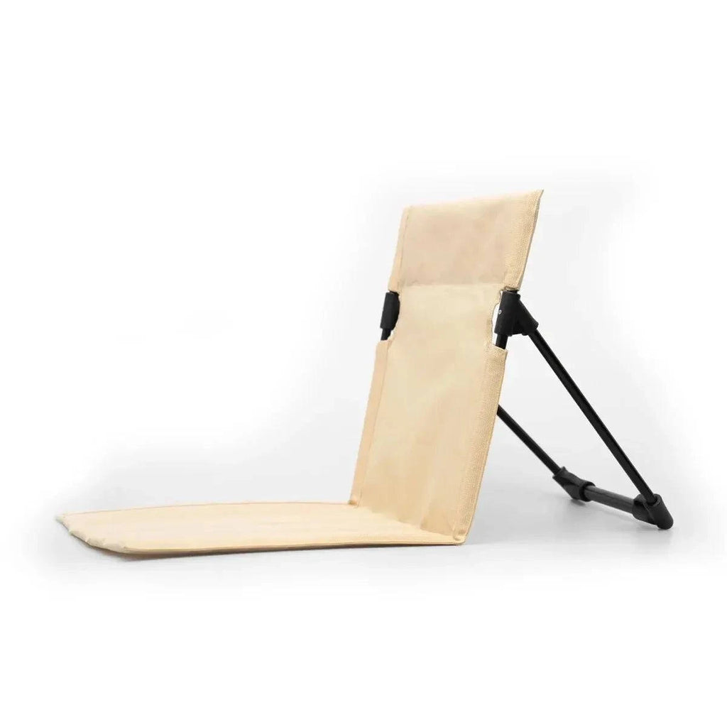Foldable Camping Chair Outdoor Garden Park Single Lazy Chair Backrest Cushion Picnic Camping Folding Back Chair Beach Chairs-WAYBIKER