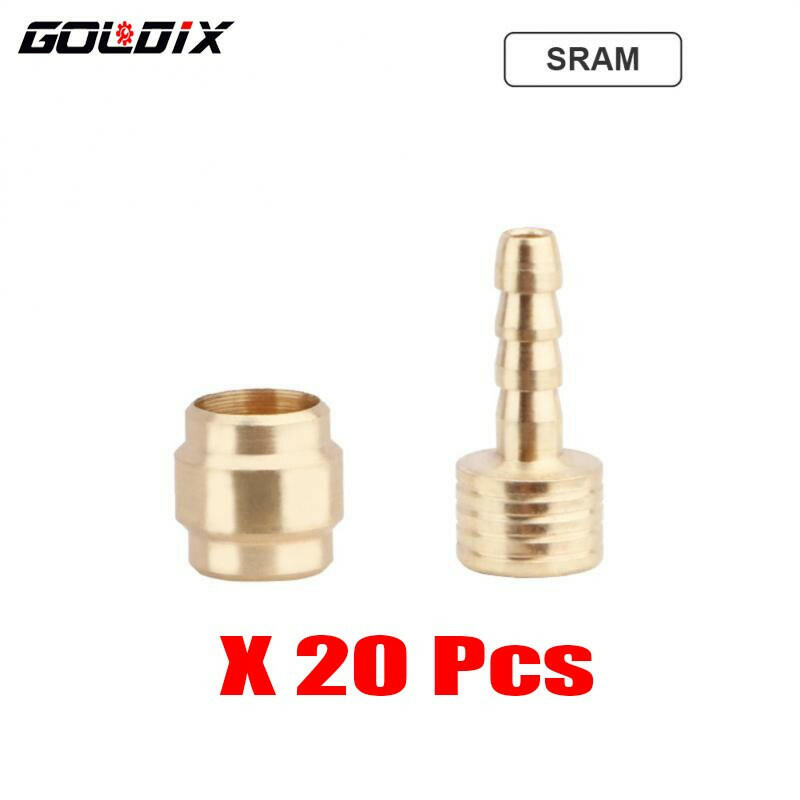 GOLDIX 20/60Pcs Bicycle Hydraulic Disc Brake Oil Pin Needle Olive Connect Insert for BH90 BH59 SRAM MAGURA Brake Oil Pipe Joint-WAYBIKER