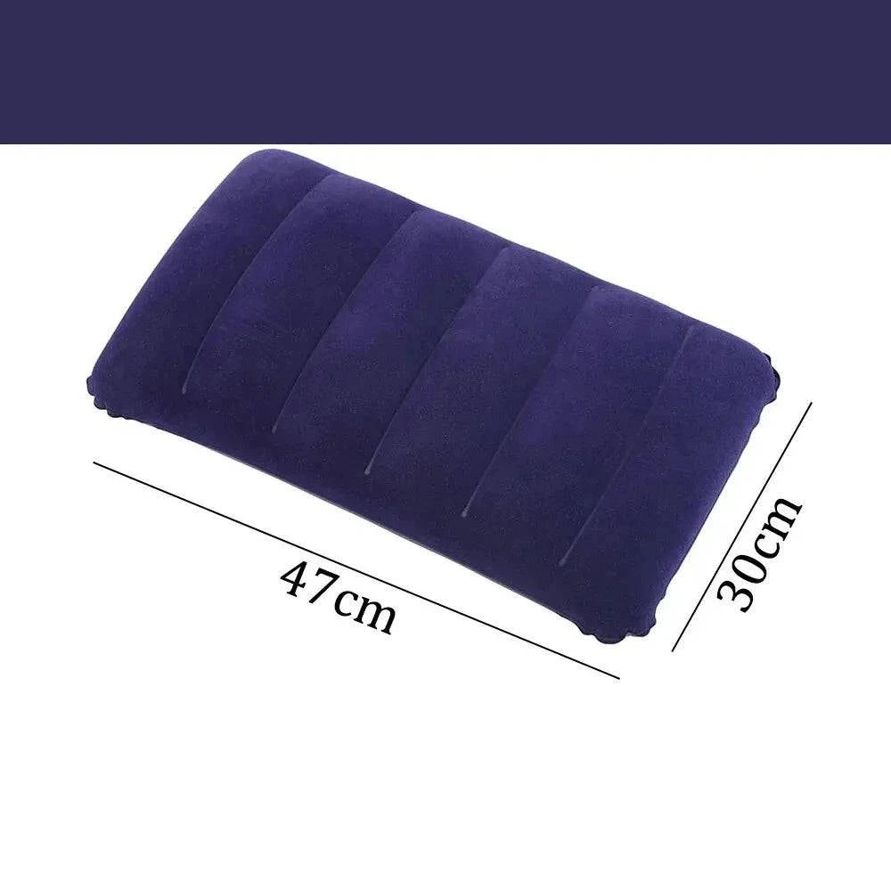 47x30cm Air Cushion Pillows Outdoor Camping Sleep Cushion Folding Square Lnflatable Pillows Travel Backrest Plane Head Rest Big-WAYBIKER