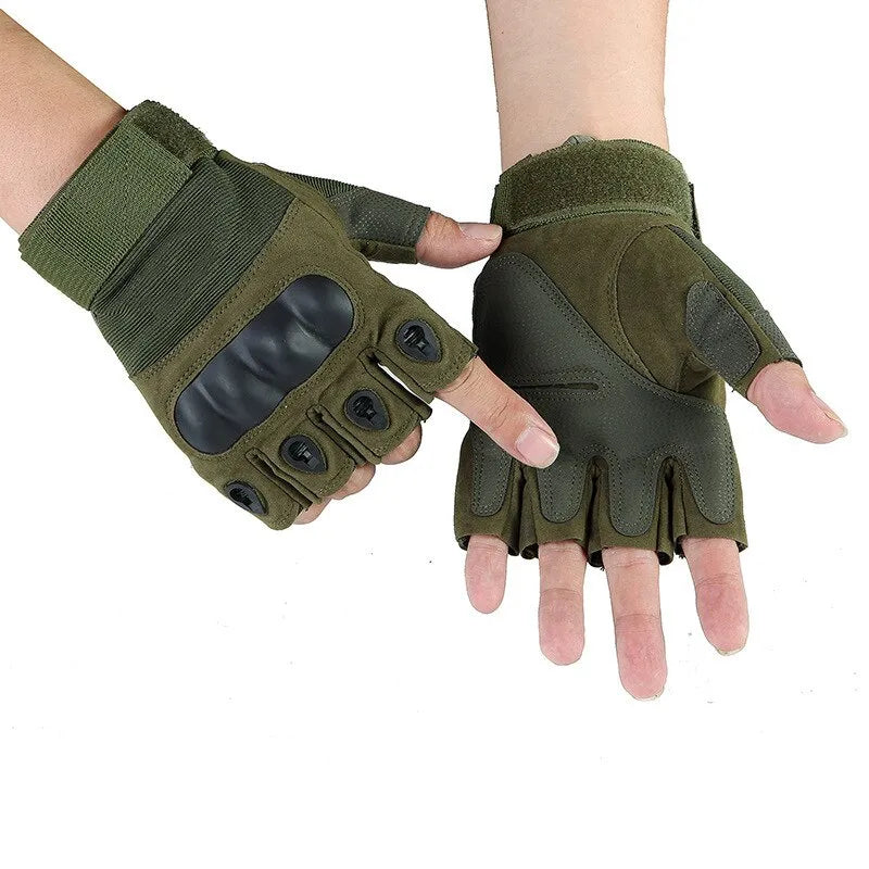 Half Finger Men Gloves Outdoor Military Tactical Gloves Sports Shooting Hunting Airsoft Motorcycle Cycling Gloves-WAYBIKER