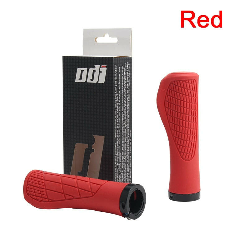 ODI MTB Bicycle Grips Shockproof Bike Handlebar Cover Anti-Slip Lockable Grips Ergonomic Cycling Rubber Ball Handle Grips-WAYBIKER