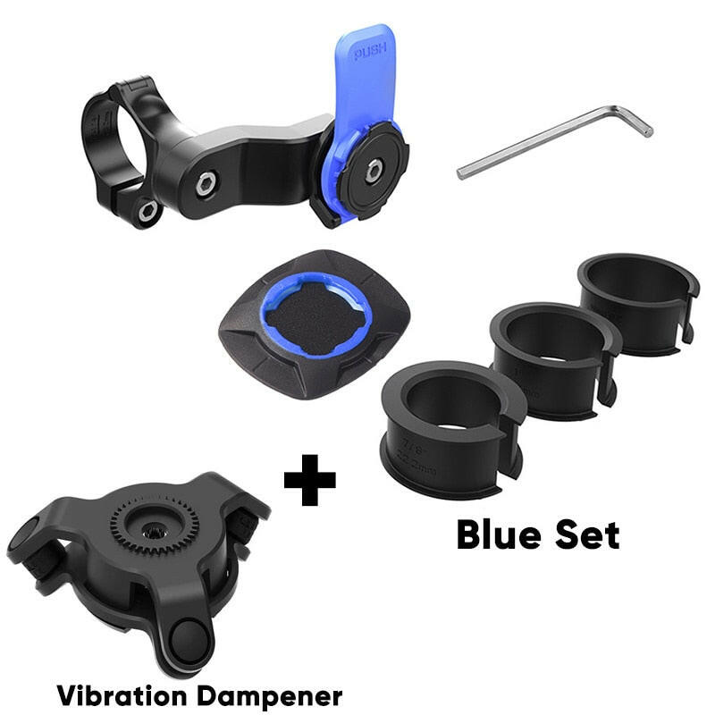 Bicycle Handlebar Phone Holder Handlebar Universal Phone Bracket VIBRATION DAMPENER Adjustable Motorcycle Mountain Bicycle Rack-WAYBIKER