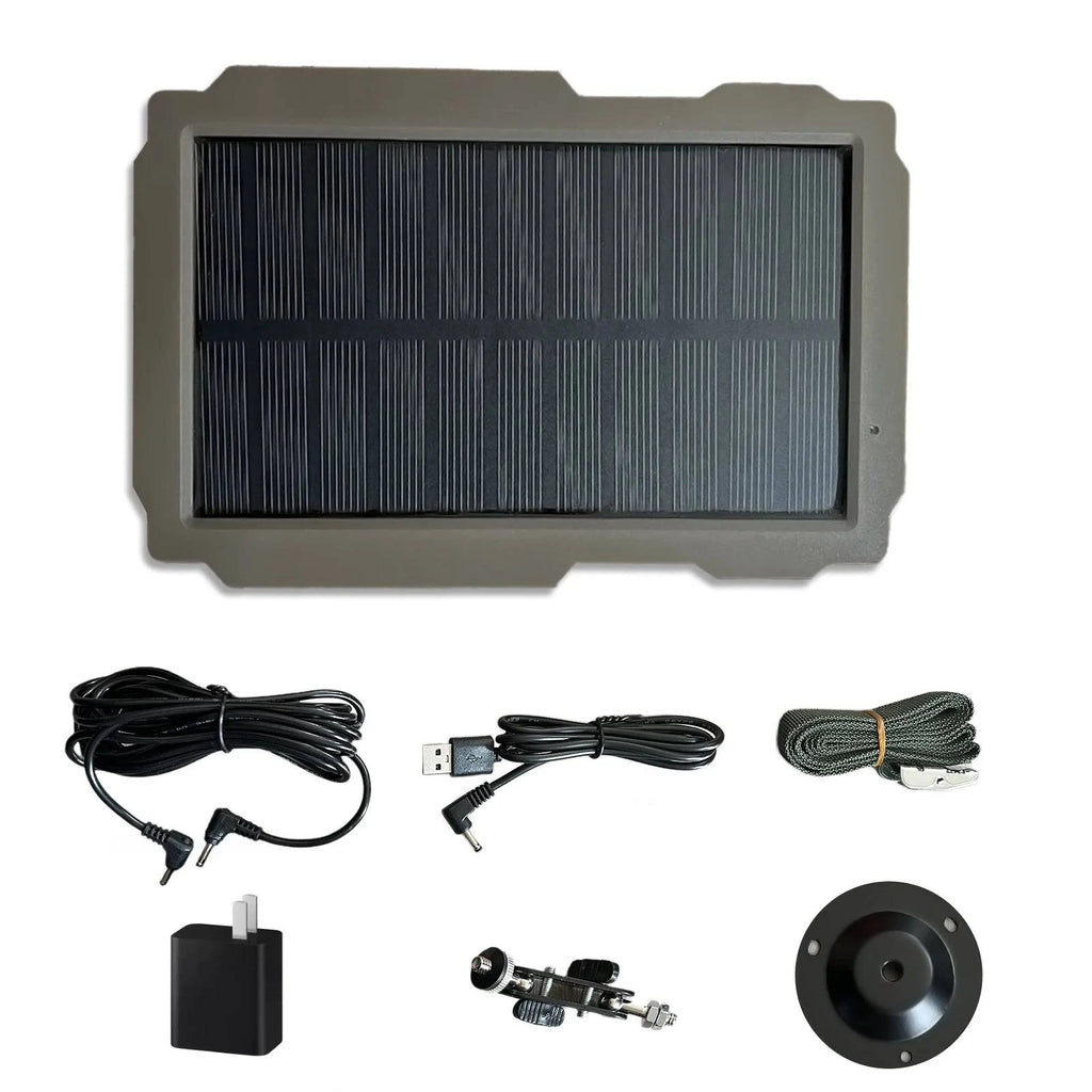 Trail Game Camera Solar Panel Kit 3000mAh 6V-12V Rechargeable Solar Charger for Hunting Camera-WAYBIKER