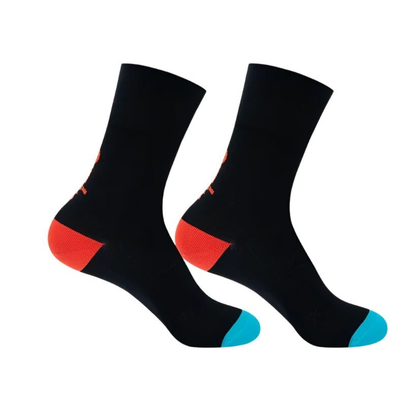 YKYWBIKE Cycling Socks Camping Hiking Running Soccer Basketball Sport Riding Socks Calcetines Compression Men Bike Outdoor-WAYBIKER