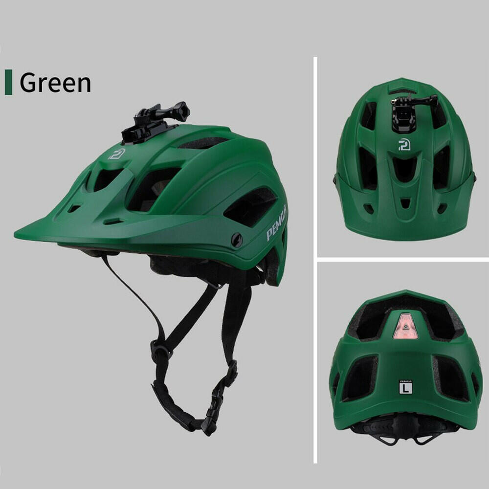PEMILA Men MTB Bicycle Helmet Bike Safely Cap Ultra-lightweight Mountain Road Cycling Sports Riding Helmets With LED Tail light-WAYBIKER