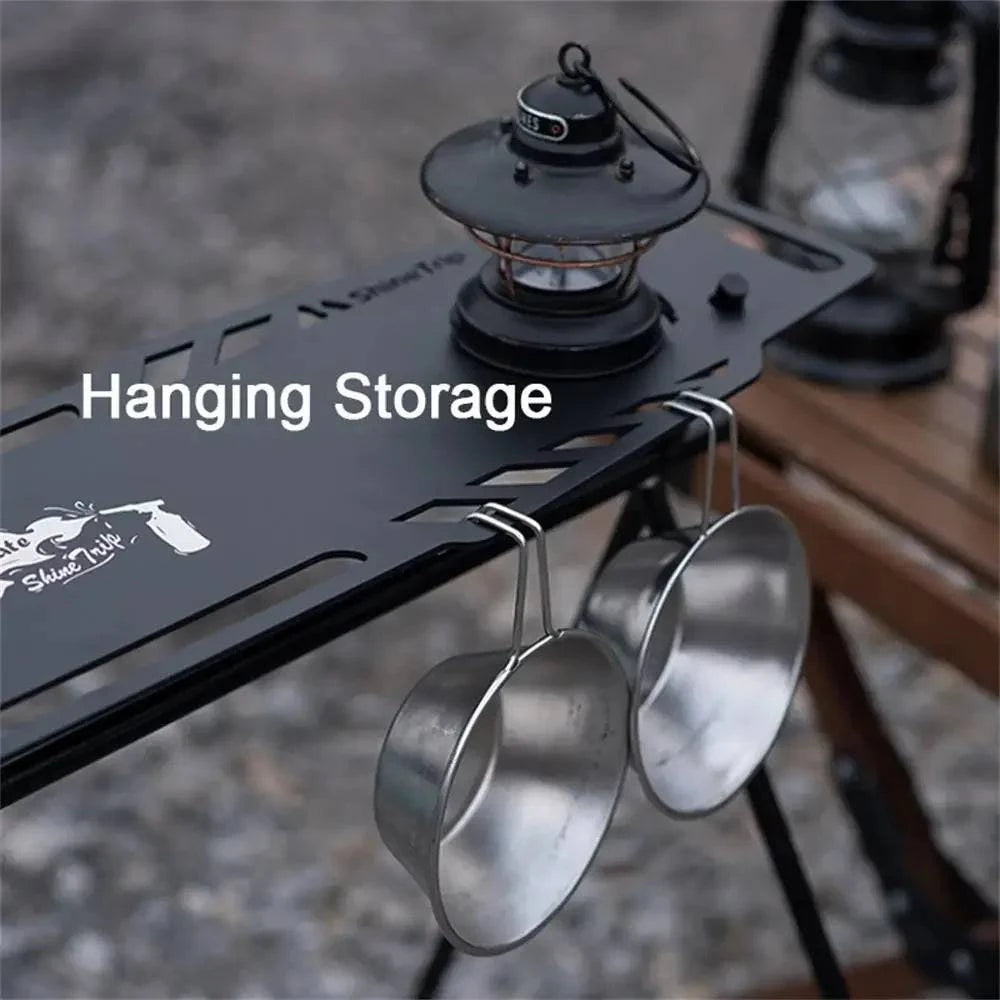 Outdoor Bracket Camping Folding Triangle Storage Rack Portable Picnic Hanging Rack Storage Rack Clothes Drying Rack-WAYBIKER