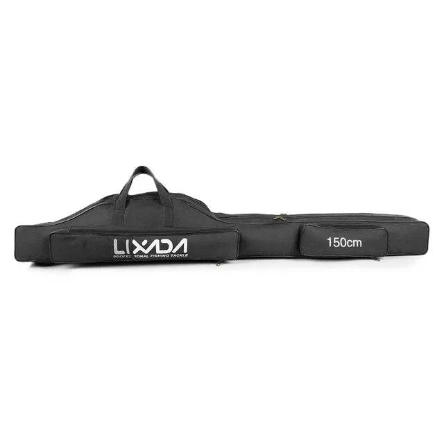 Fishing Bag Portable Folding Fishing Rod Reel Bag Fishing Pole Gear Tackle Tool Carry Case Carrier Travel Storage Bag Organizer-WAYBIKER