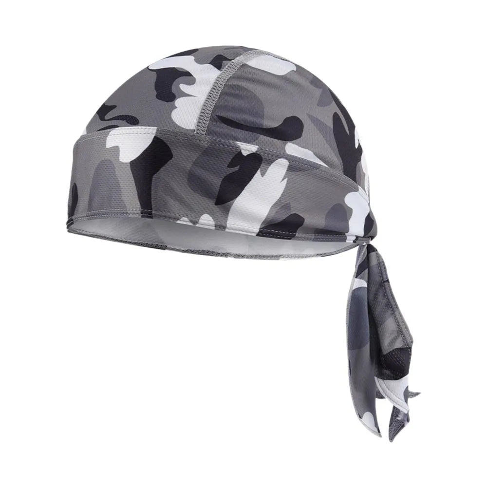 Quick Dry Camo Cycling Cap Head Scarf Summer Men Running Riding Bandana Headscarf Camo Printing Cap Headband Men Head Scarf-WAYBIKER