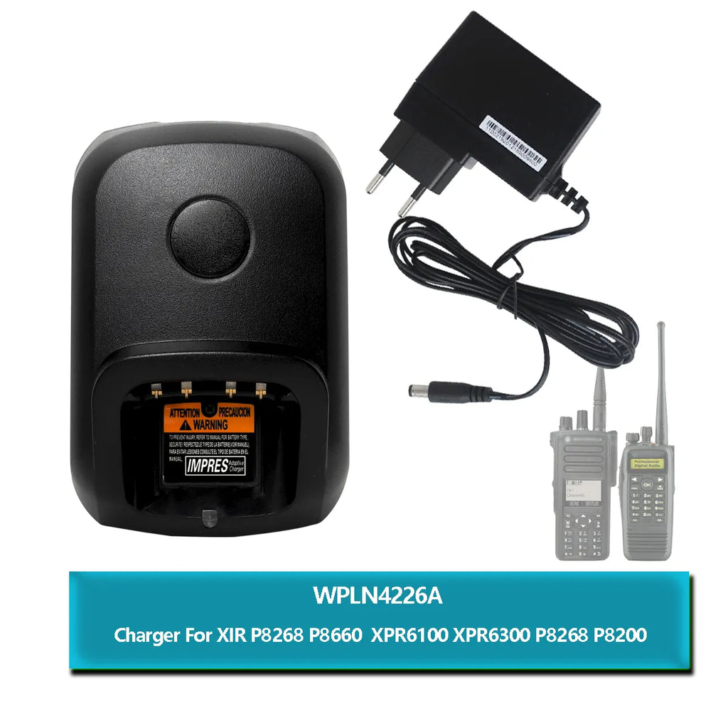 WPLN4226A Battery Charger For Motorola Radio Walkie Talkie DP4800 XPR 6300 XPR 6550 XiR DGP6150 DP2400 DP2600 XPR638 PMNN4066AC-WAYBIKER