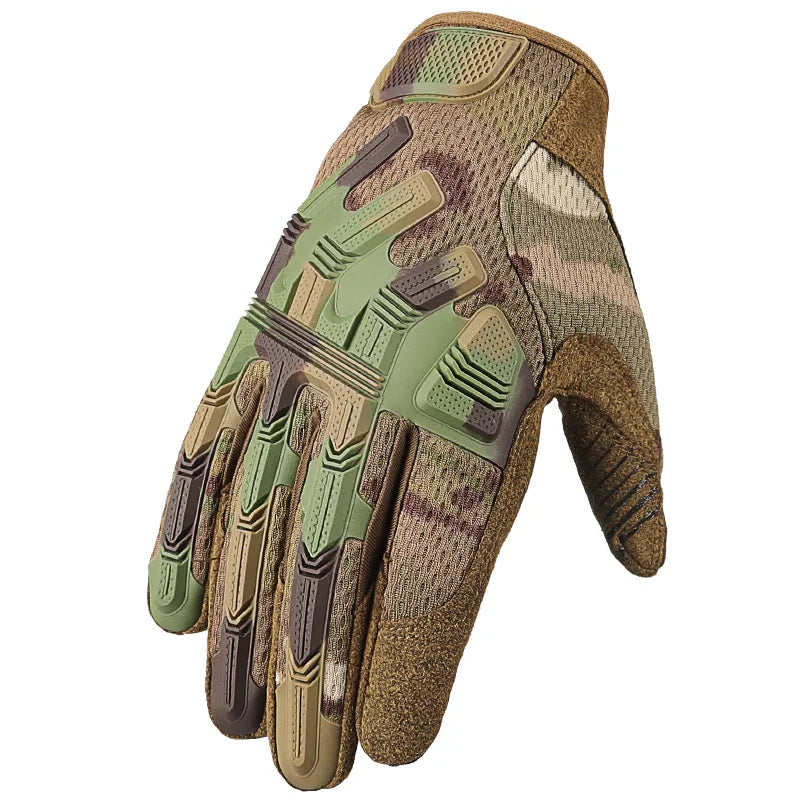 Riding Gloves Breathable Full Finger Antiskid Screen Touch Mountaineering Tactical Gloves Outdoor Sports Protect Gear-WAYBIKER