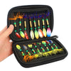 16pcs/20pcs Fishing Spoons Lures Metal Baits Set for Casting Spinner Fishing Bait with Storage Bag Case Outdoor Fishing-WAYBIKER