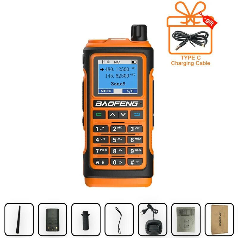Baofeng UV-17 V2 Walkie Talkie Profesional Dual Band Powerful UHF VHF Long Range CB Ham Radio UV 17 2Way Radios For Hunting-WAYBIKER