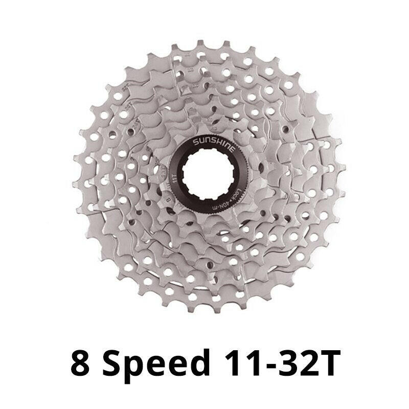 New SUNSHINE 8/9/10/11/12 Speed Road Bike Cassette Sprocket Bicycle Chainwheel Compatible with SHIMANO/SRAM Bike Parts-WAYBIKER